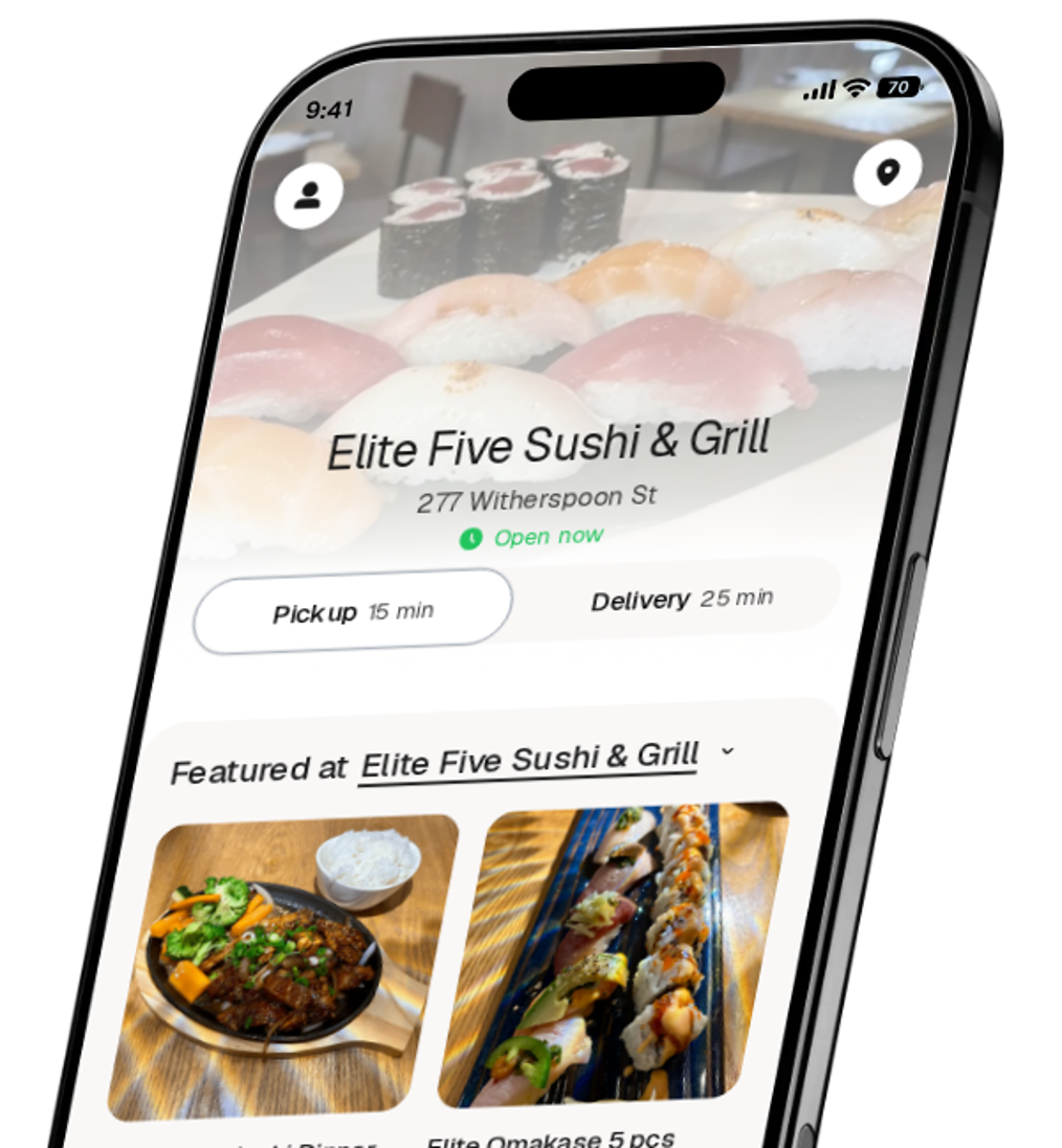 Elite Five Sushi & Grill app preview
