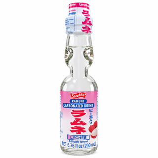 Shirakiku Ramune Lychee Soda