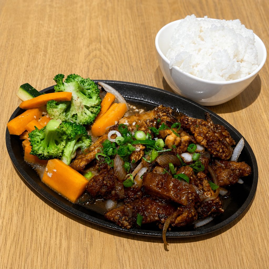 Chicken Teriyaki Dinner.